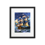 Ancient Spanish Galleon Framed Art Print Gallery Image 6