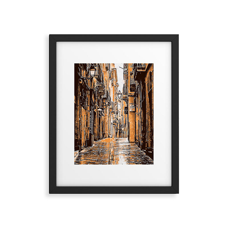 Barcelona, Gothic Quarter Framed Art Print Gallery Image 5