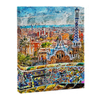 Barcelona, Parc Guell Canvas Print Gallery Image 6