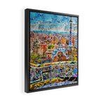 Barcelona, Parc Guell Framed Canvas Print Gallery Image 2
