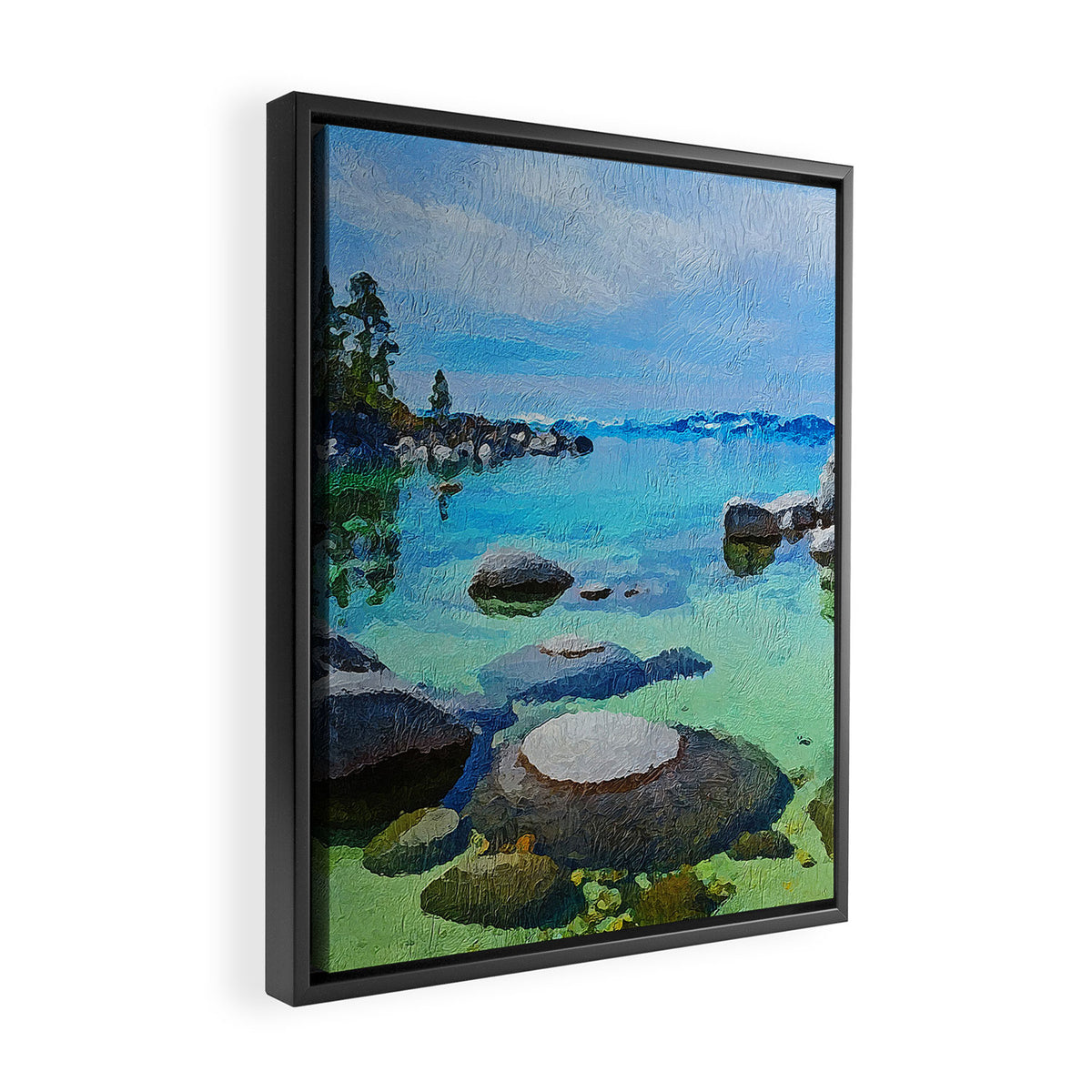 Lake Tahoe Framed Canvas Print Gallery Image 2