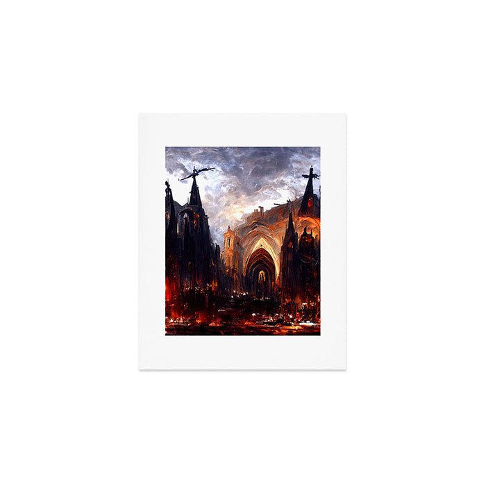 Lucifer Palace in Hell Art Print Gallery Image 1