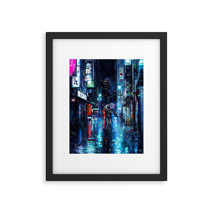 Streets of Neo-Tokyo Framed Art Print Gallery Image 1