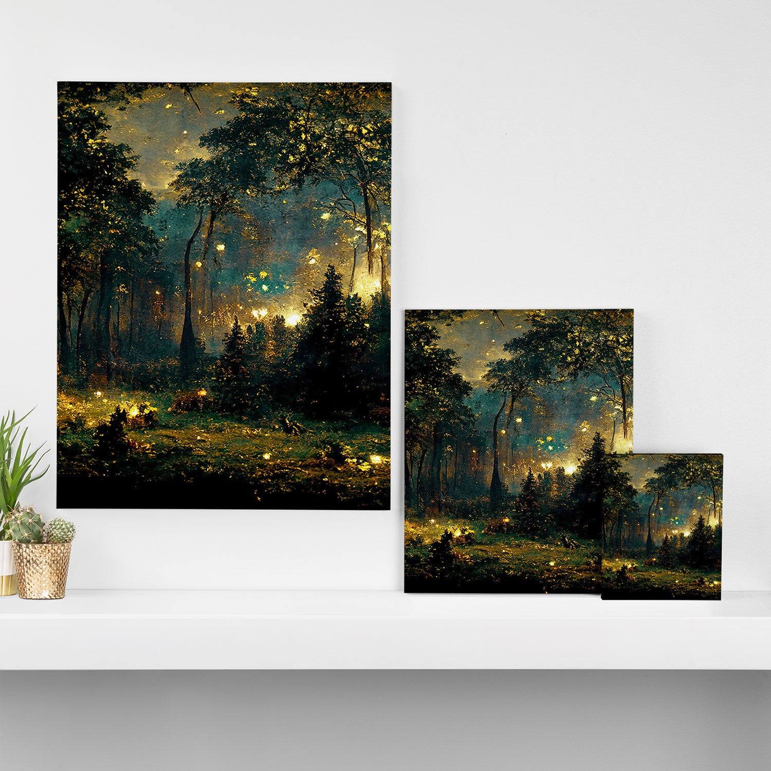 Walking through the fairy forest Canvas Print Gallery Image 3