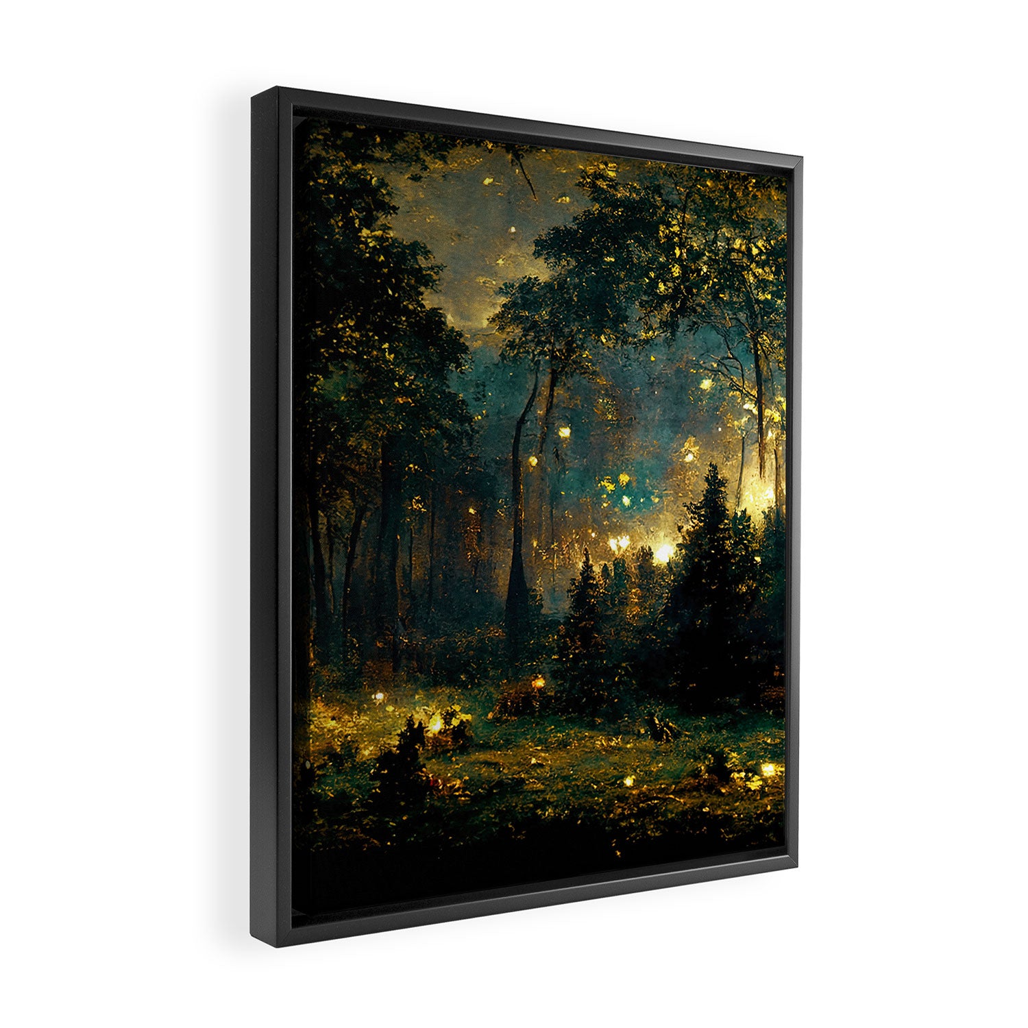 Walking through the fairy forest Framed Canvas Print Gallery Image 2