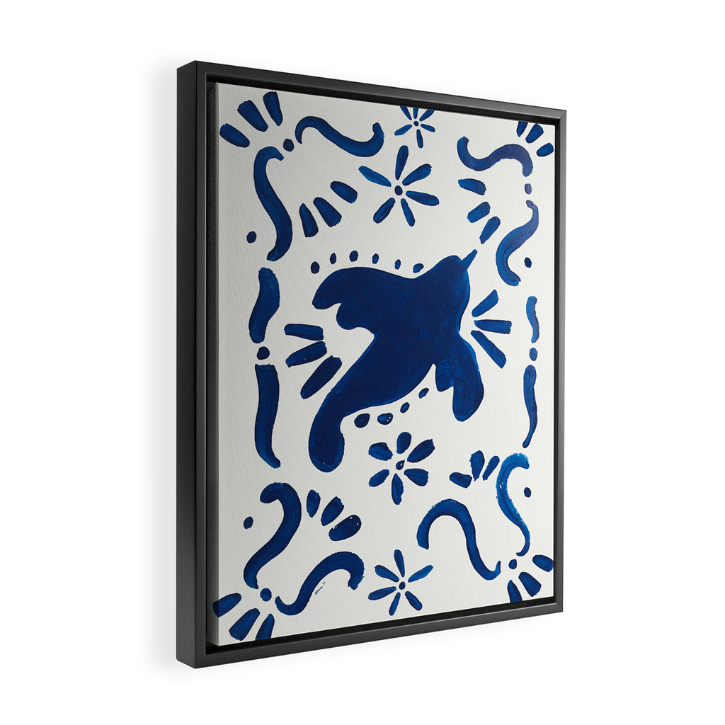 Bluebird of Happiness Framed Canvas Print Gallery Image 2