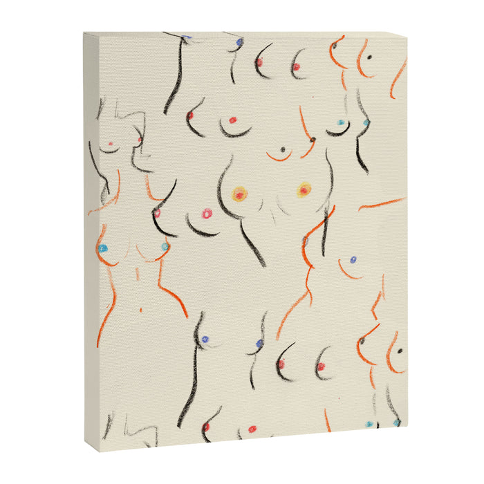 Breasts in Cream Canvas Print Gallery Image 1