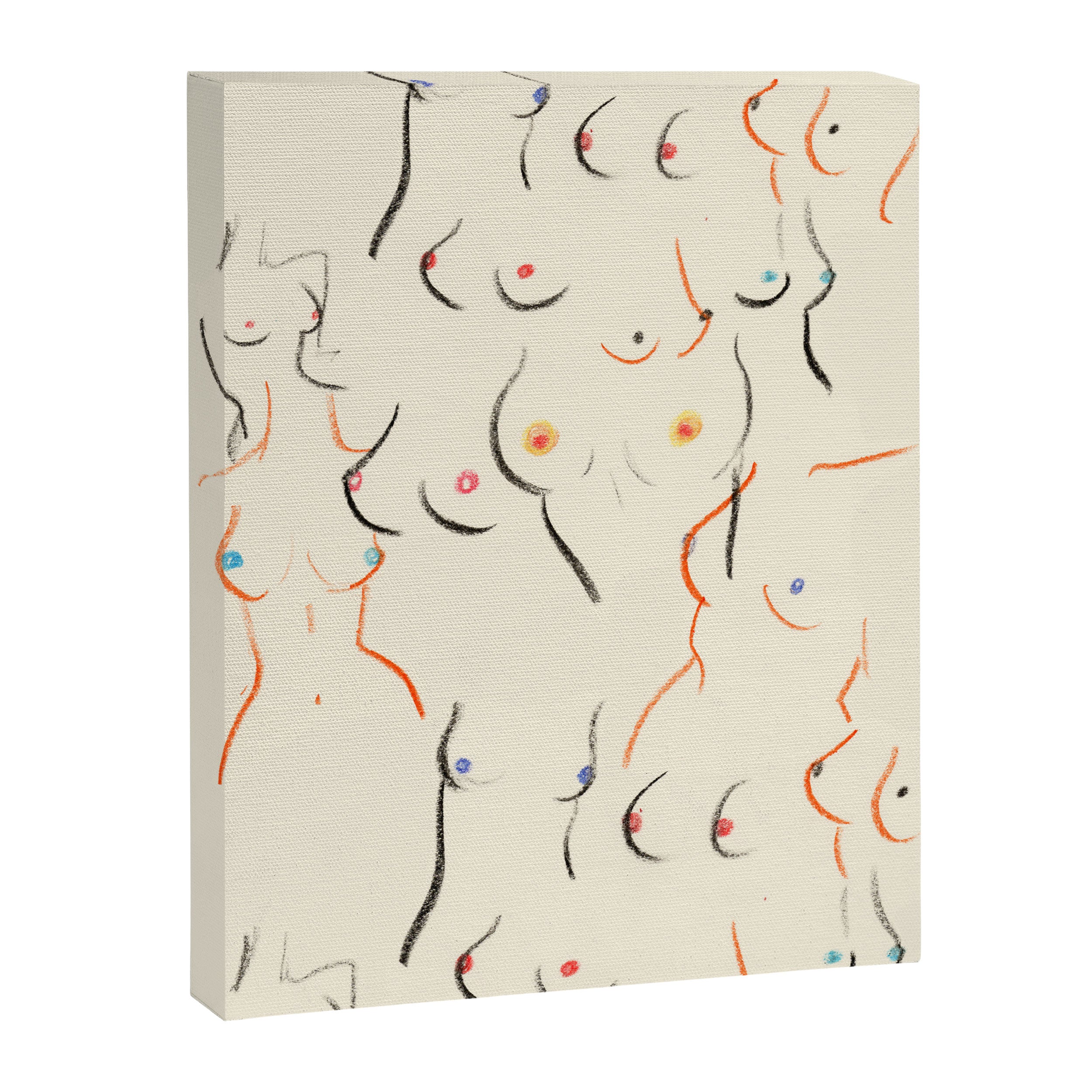 Breasts in Cream Canvas Print Gallery Image 8