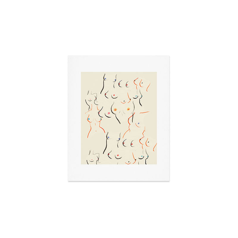 Breasts in Cream Art Print Gallery Image 1