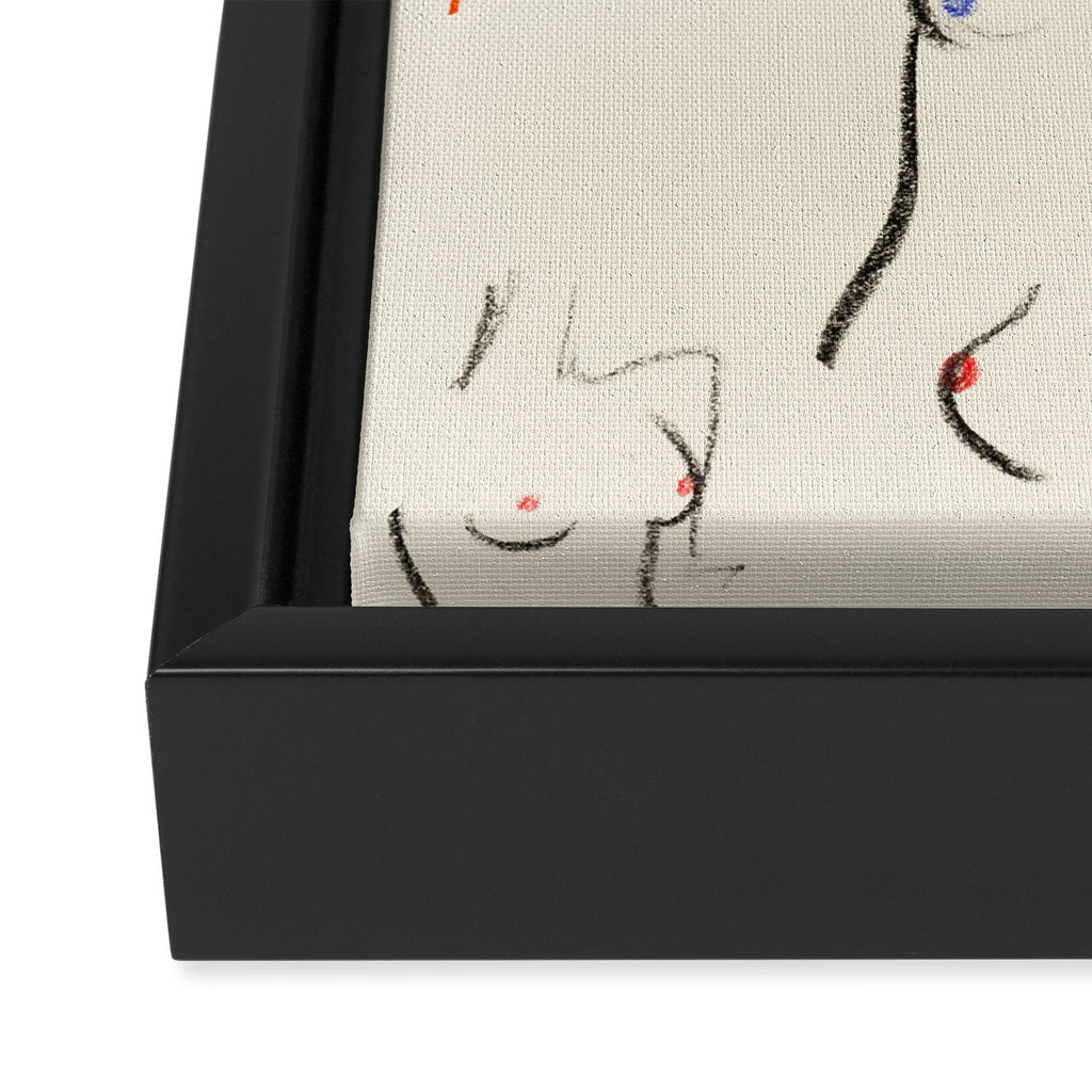 Breasts in Cream Framed Canvas Print Gallery Image 3