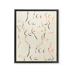 Breasts in Cream Framed Canvas Print Gallery Image 8