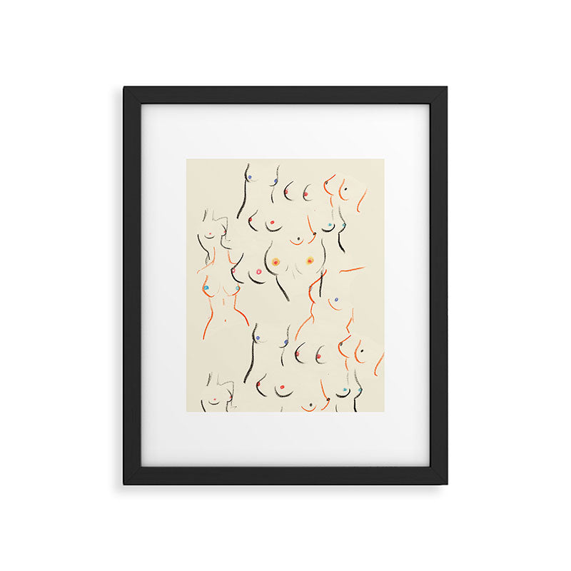 Breasts in Cream Framed Art Print Gallery Image 6