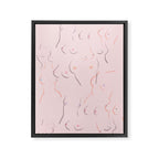 Breasts in Millennial Pink Framed Canvas Print Gallery Image 6