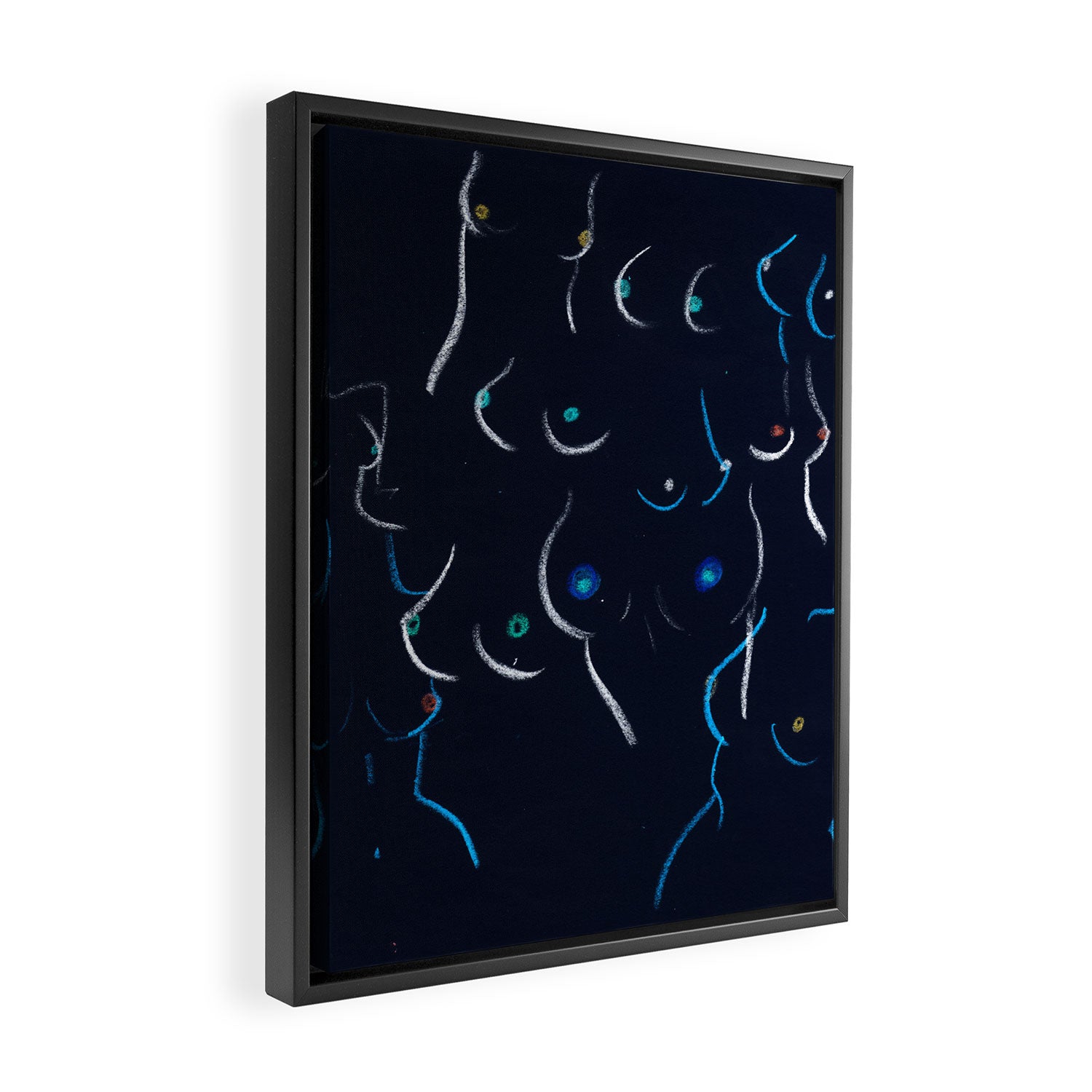 Breasts in Night Framed Canvas Print Gallery Image 2
