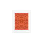 Geometric Aztec in Chile Red Art Print Gallery Image 1