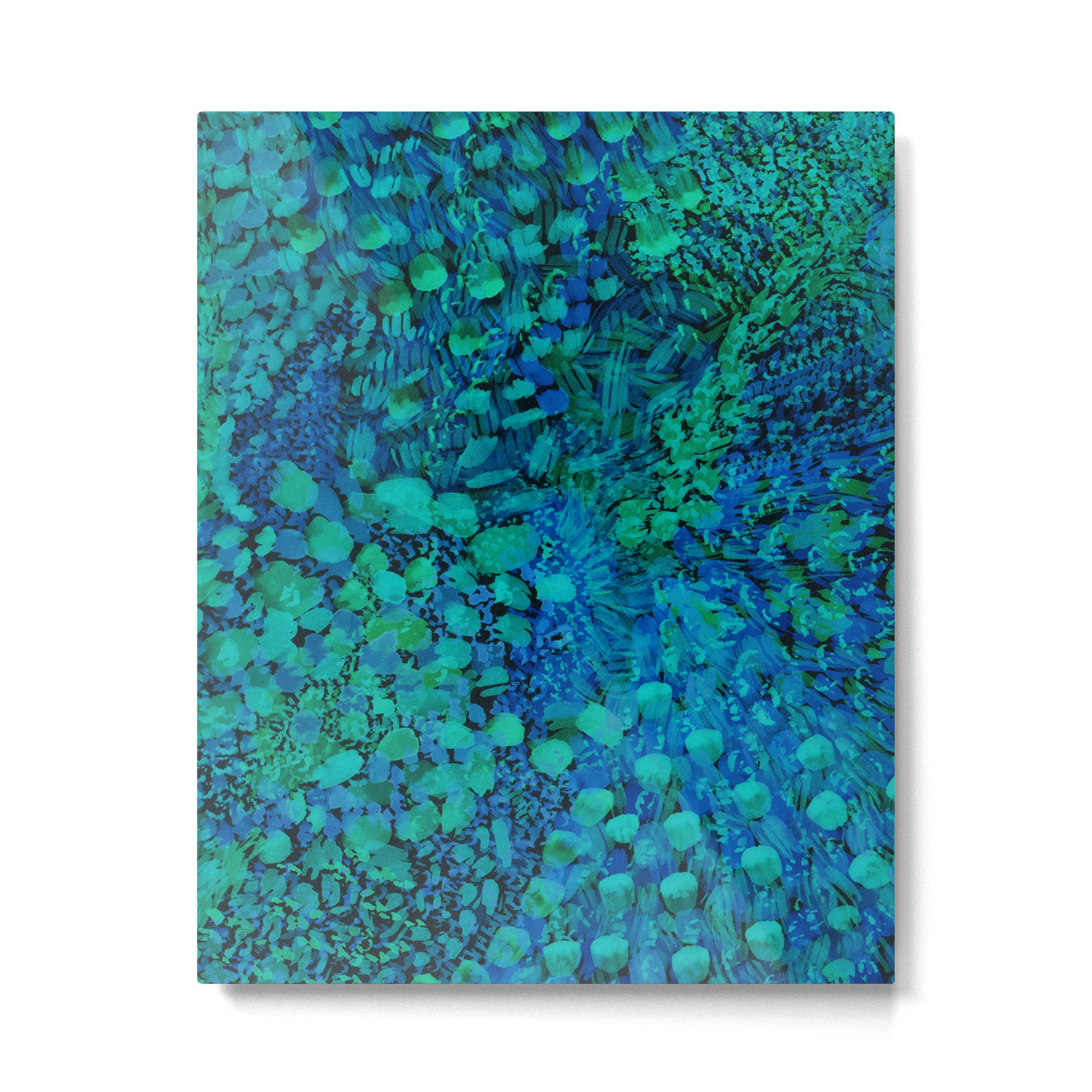 Peacock Watercolor Painting Metal Print Gallery Image 6