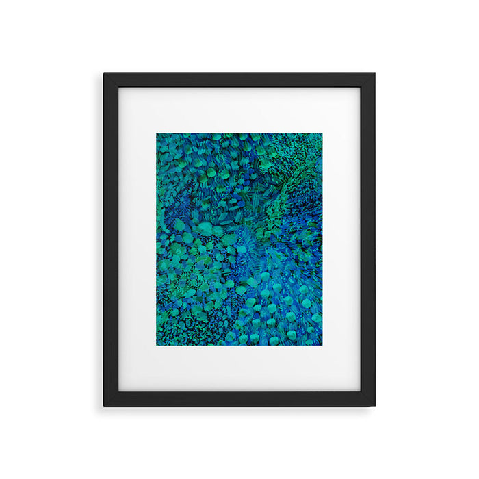 Peacock Watercolor Painting Framed Art Print Gallery Image 1
