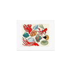 Sea Life Watercolor Art Print Gallery Image 1