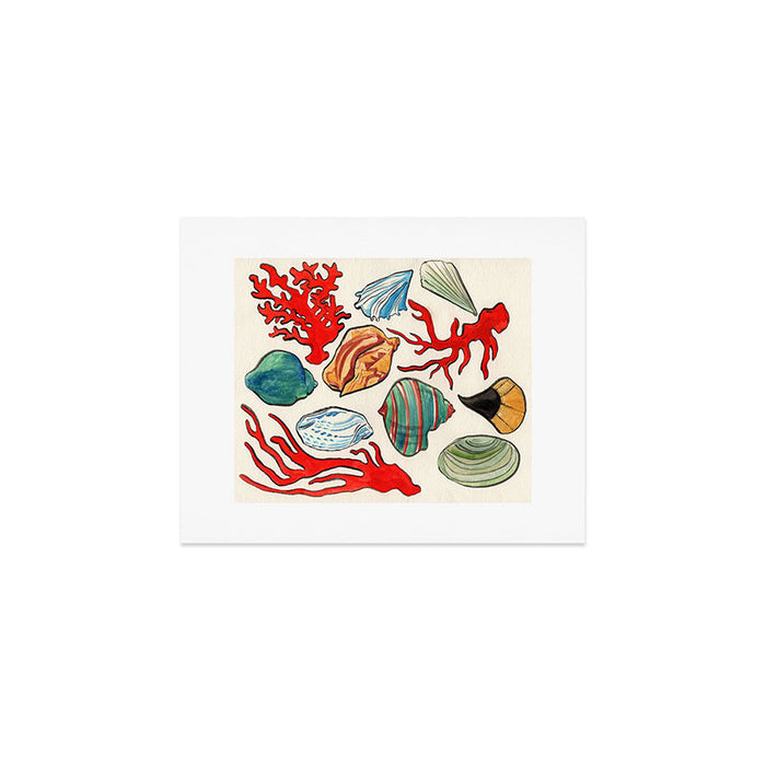 Sea Life Watercolor Art Print Gallery Image 1