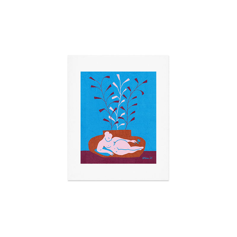 Sprigs in Low Vase Art Print Gallery Image 1