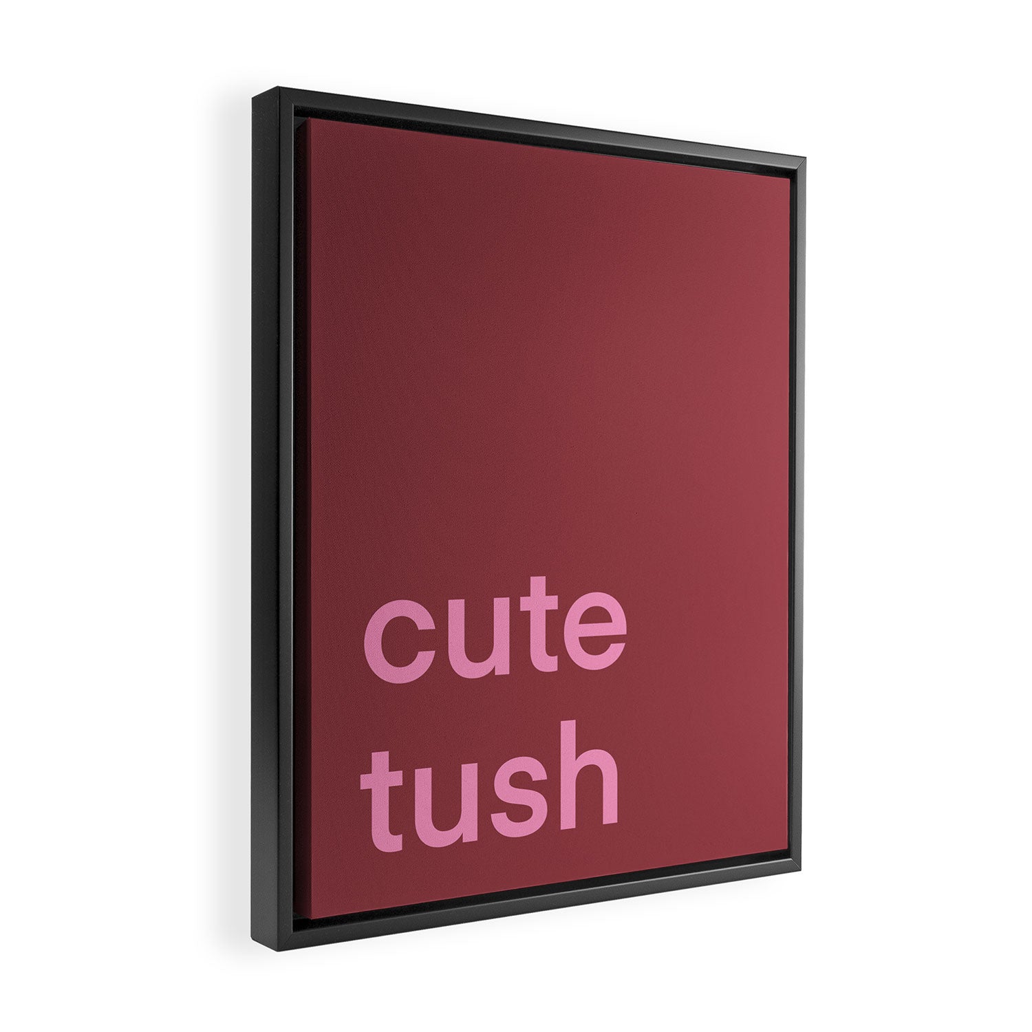 Cute Tush Framed Canvas Print Gallery Image 2