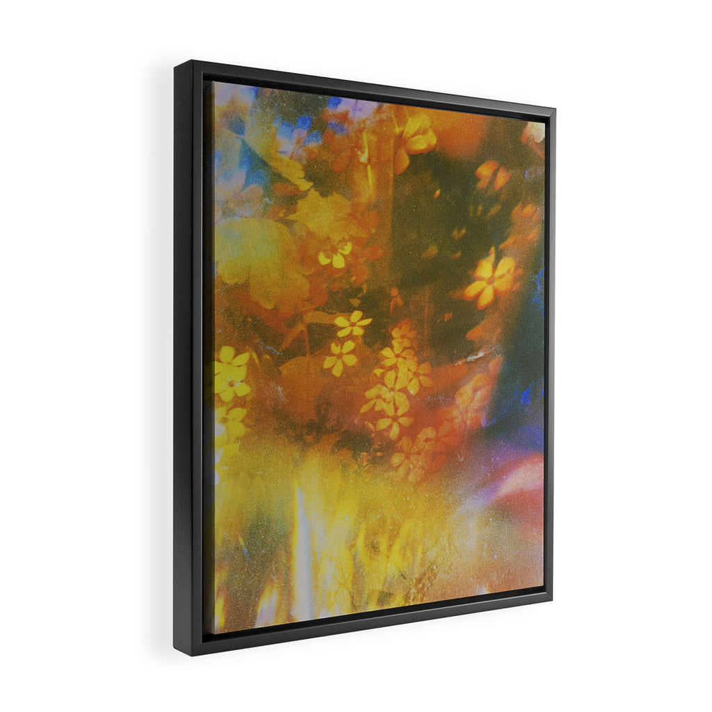 Florally Confined Framed Canvas Print Gallery Image 2