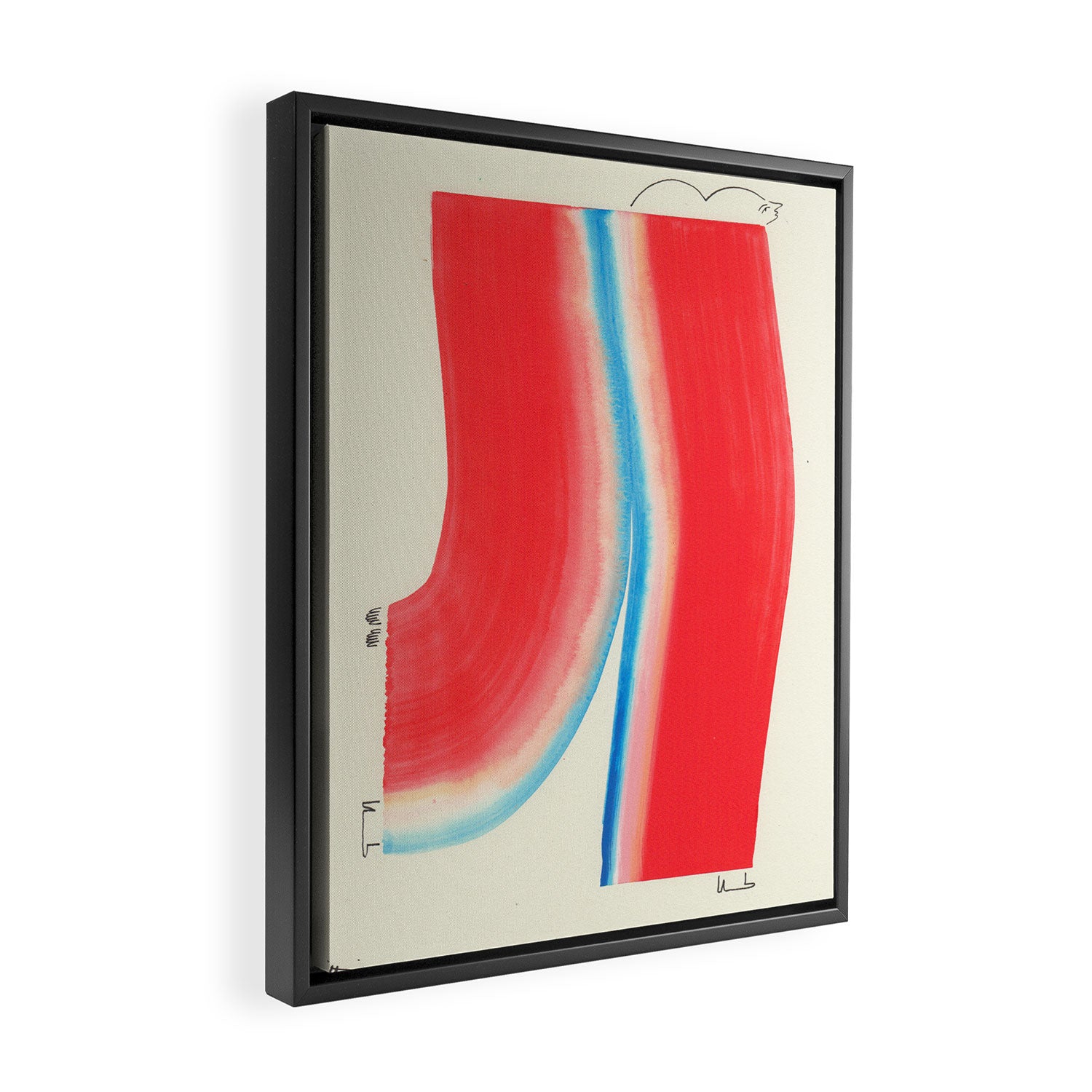 Dressing Up For My Mirror Framed Canvas Print Gallery Image 2