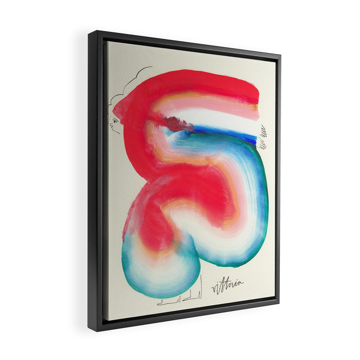 Facing My Insecurities Framed Canvas Print Gallery Image 2