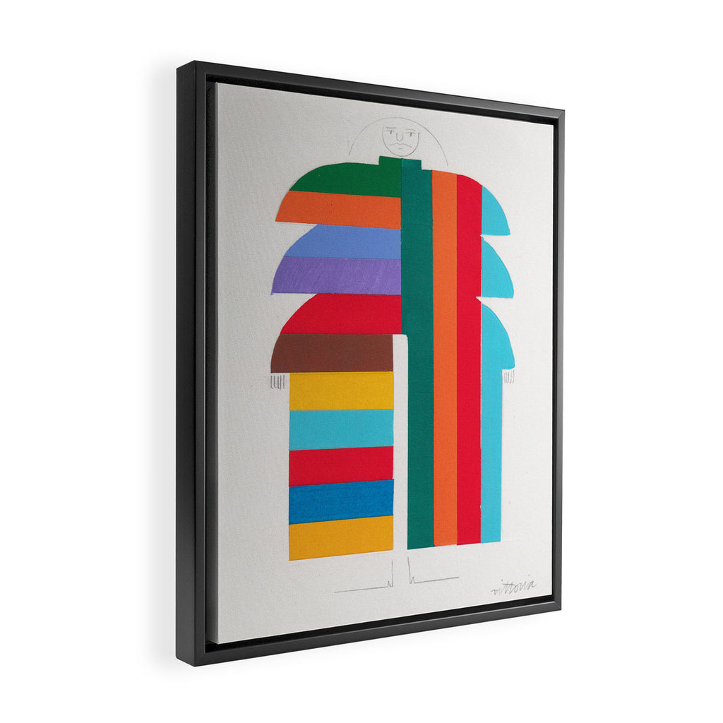 Figures Framed Canvas Print Gallery Image 2