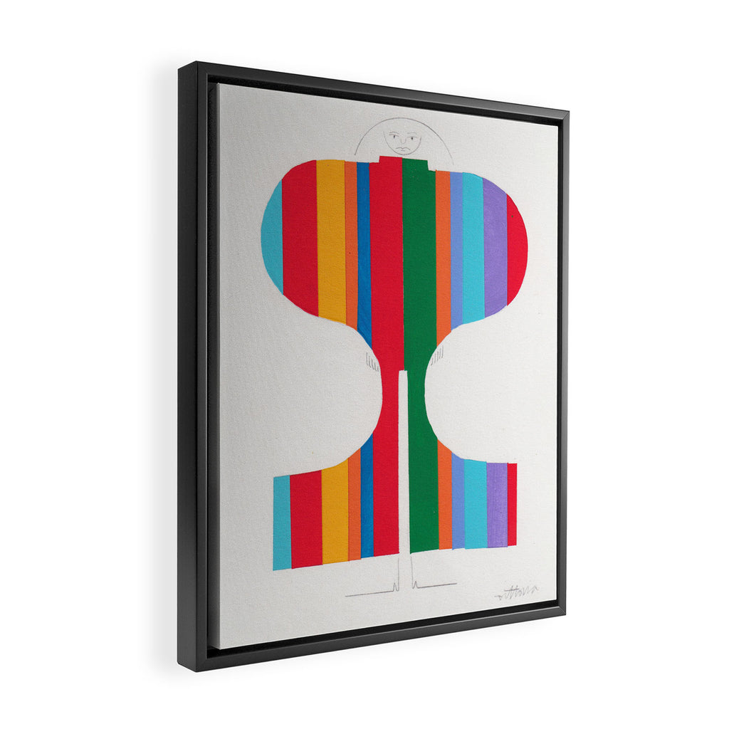 Figures Framed Canvas Print Gallery Image 2