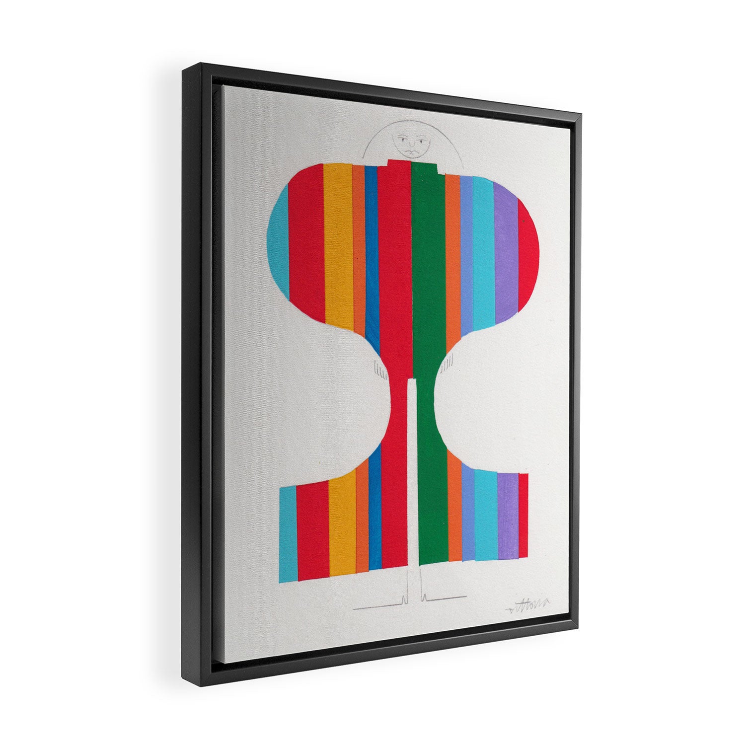 Figures Framed Canvas Print Gallery Image 2