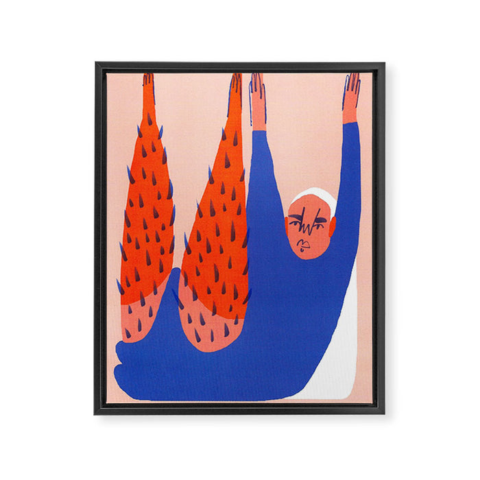 Like, One Sit-Up Framed Canvas Print Gallery Image 1