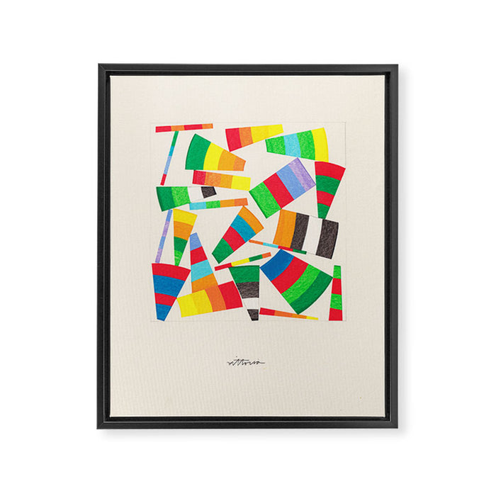 Maneuvering Around Framed Canvas Print Gallery Image 1