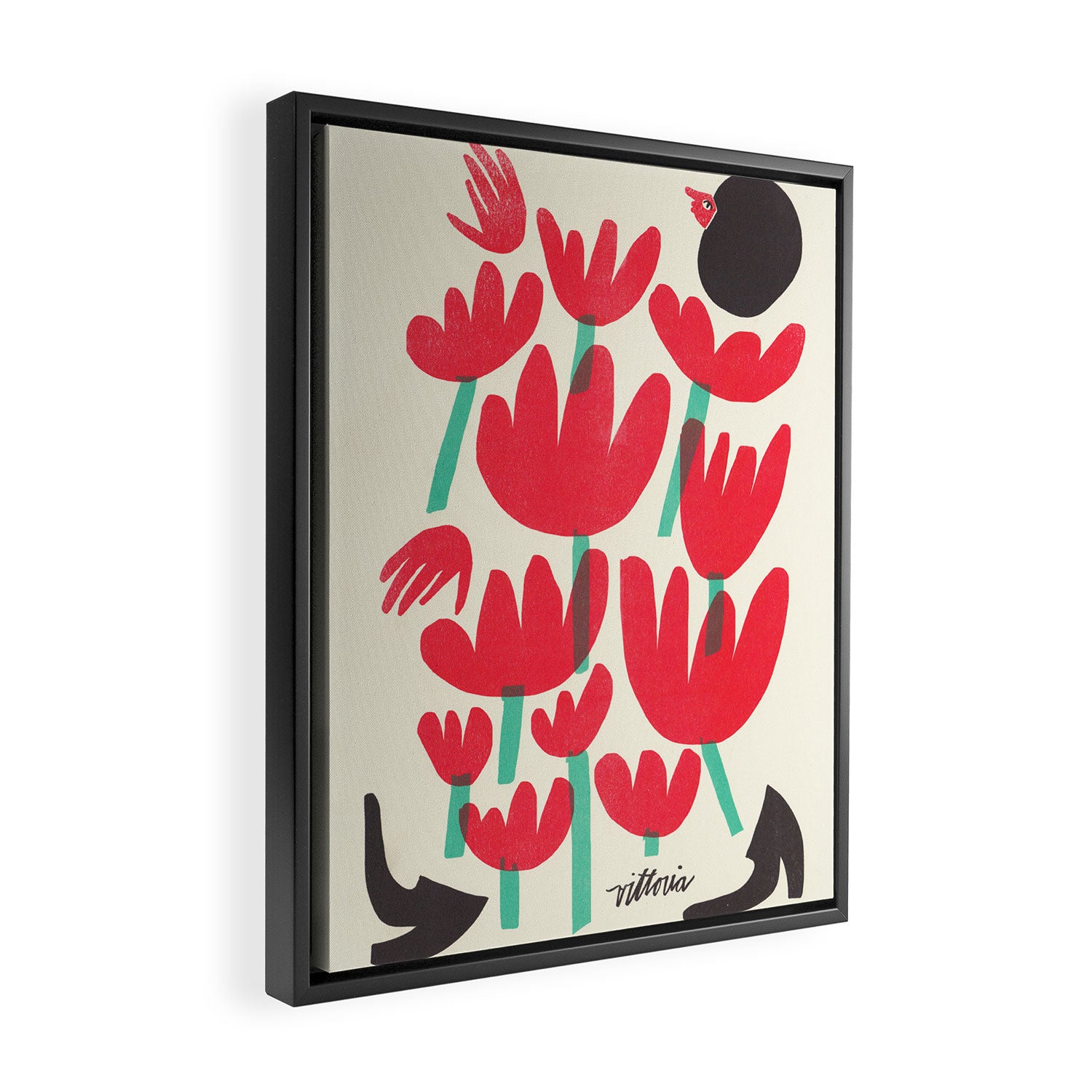 Protect Flowers, Protect Ourselves Framed Canvas Print Gallery Image 2