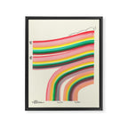 Walking And Chewing Gum Framed Canvas Print Gallery Image 6