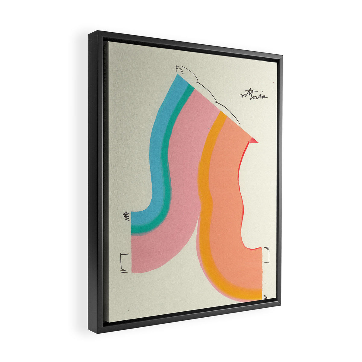 Wavelength Framed Canvas Print Gallery Image 2