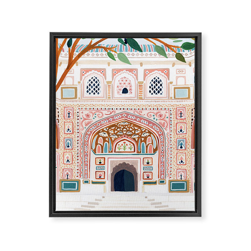 Amber Palace, India Framed Canvas Print Gallery Image 6