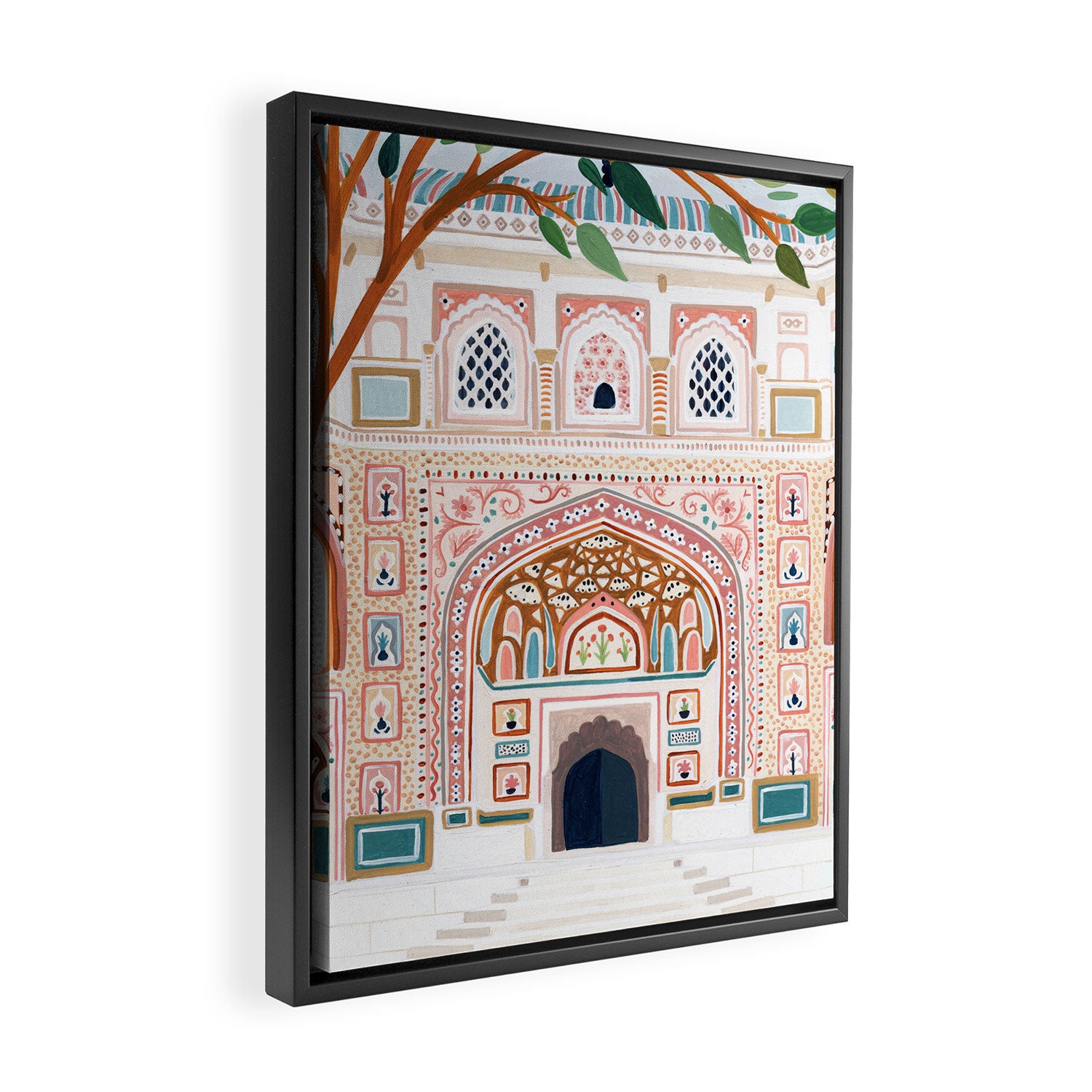 Amber Palace, India Framed Canvas Print Gallery Image 2