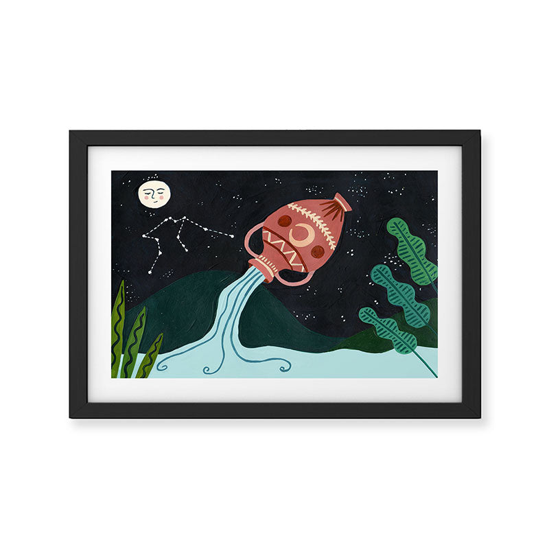 Aquarius Framed Art Print Gallery Image 2