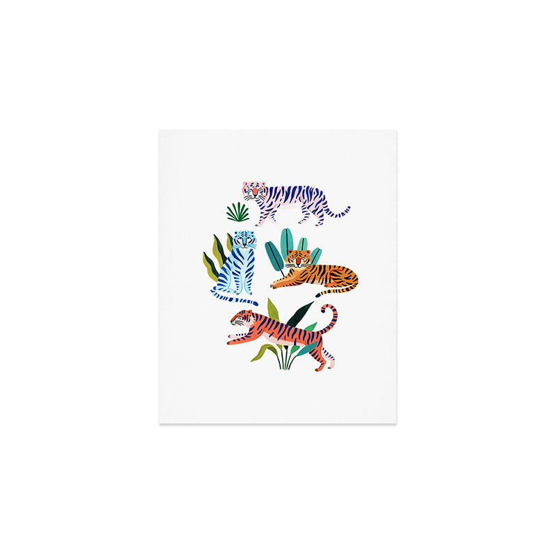 Asian Tigers Art Print Gallery Image 1