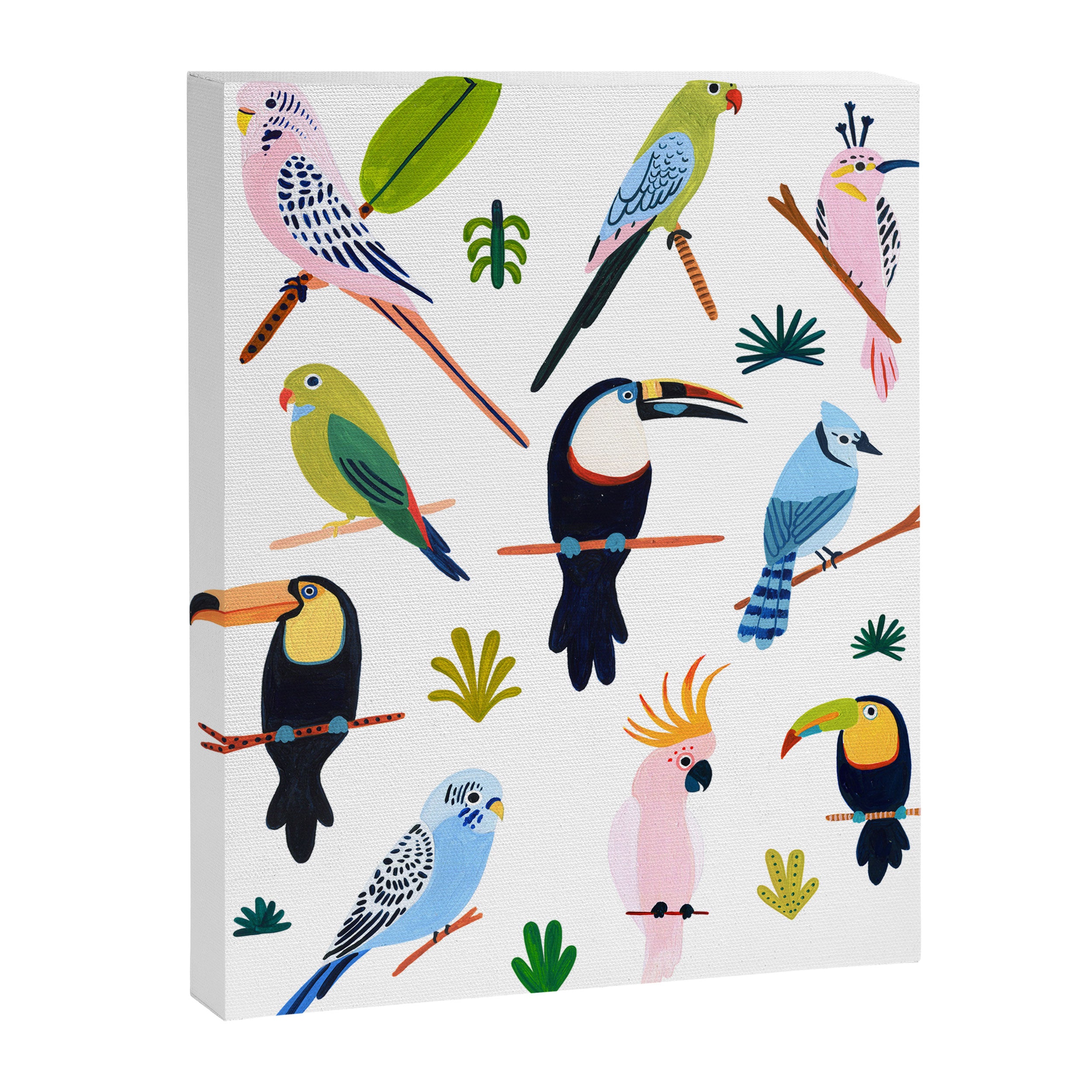 Birds of the Rainforest Canvas Print Gallery Image 6
