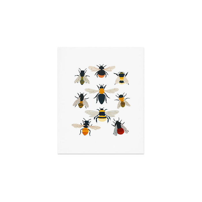British Bees Art Print Gallery Image 1