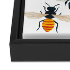 British Bees Framed Canvas Print Gallery Image 3