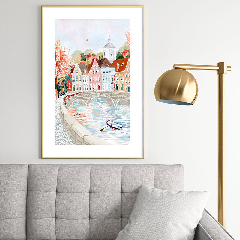 Bruges, Belgium Framed Art Print Gallery Image 2