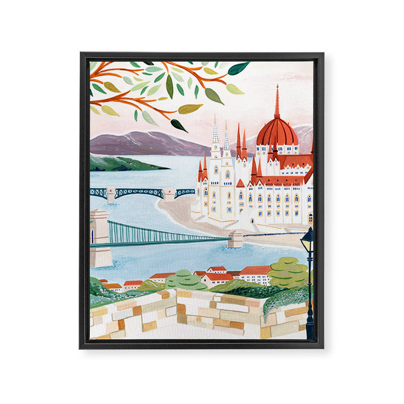 Budapest Framed Canvas Print Gallery Image 6