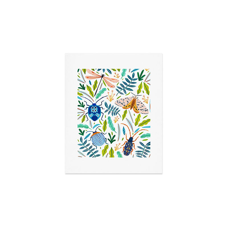 Bugs Pattern Art Print Gallery Image 1