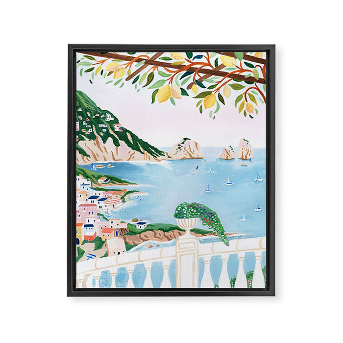 Capri, Italy Framed Canvas Print Gallery Image 1