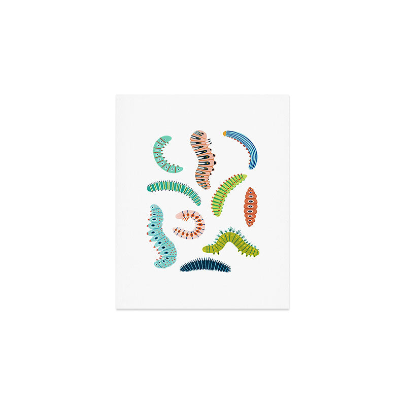 Chubby Caterpillars Art Print Gallery Image 1