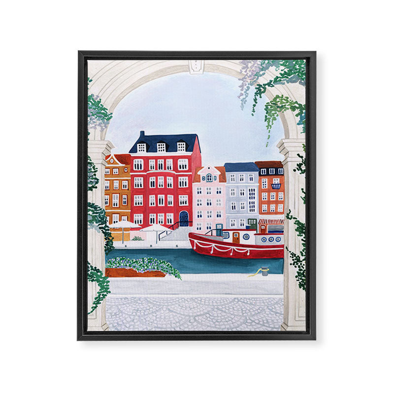 Copenhagen, Denmark Framed Canvas Print Gallery Image 6