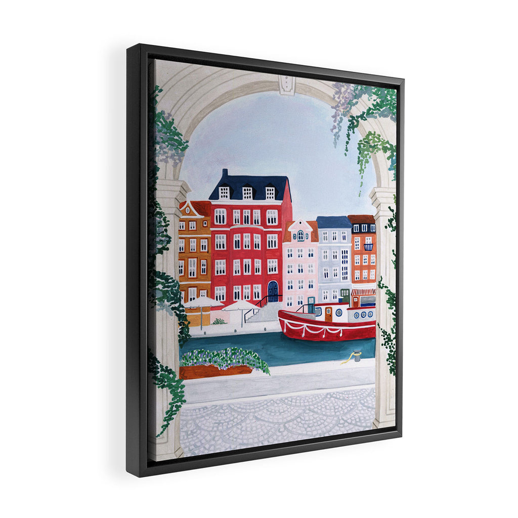 Copenhagen, Denmark Framed Canvas Print Gallery Image 2